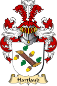 v.23 Coat of Family Arms from Germany for Hartlaub