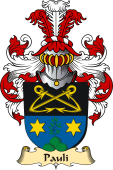 v.23 Coat of Family Arms from Germany for Pauli