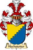 v.23 Coat of Family Arms from Germany for Hochstetter