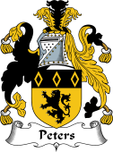 English Coat of Arms for the family Peters