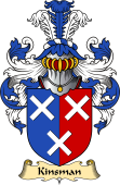English Coat of Arms (v.23) for the family Kinsman