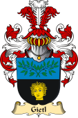 v.23 Coat of Family Arms from Germany for Gietl