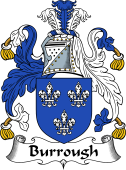 English Coat of Arms for the family Burrough