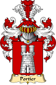 French Family Coat of Arms (v.23) for Portier