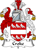 English Coat of Arms for the family Croke