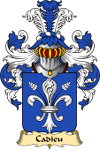French Family Coat of Arms (v.23) for Cadiou or Cadieu