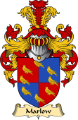 English Coat of Arms (v.23) for the family Marlow (e)