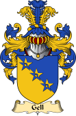 English Coat of Arms (v.23) for the family Gell
