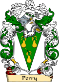 English or Welsh Family Coat of Arms (v.23) for Perry