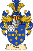 English Coat of Arms (v.23) for the family Trist