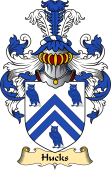 English Coat of Arms (v.23) for the family Huck (s)