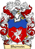 English or Welsh Family Coat of Arms (v.23) for Sherwin