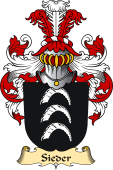 v.23 Coat of Family Arms from Germany for Sieder