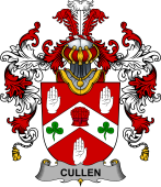 Irish Family Coat of Arms (v.25b) Cullen or O'Cullen