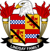 Coat of arms used by the Lindsay family in the United States of America