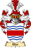 English Coat of Arms (v.23) for the family Eliot