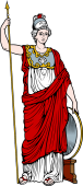 Gods and Goddesses Clipart image: Athena-Minerva