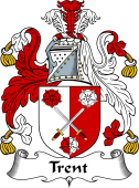 English Coat of Arms for the family Trent