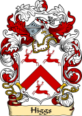 English or Welsh Family Coat of Arms (v.23) for Higgs (Collesborne, Gloucestershire)