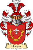 v.23 Coat of Family Arms from Germany for Hoeger