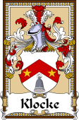 German Coat of Arms Wappen Bookplate  for Klocke