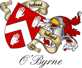Sept (Clan) Coat of Arms from Ireland for O'Byrne