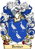 English or Welsh Family Coat of Arms (v.23) for Bender (ref Berry)