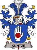 Coat of arms used by the Danish family Kuntze