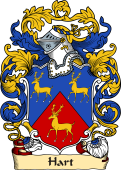 English or Welsh Family Coat of Arms (v.23) for Hart