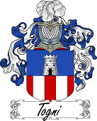 Araldica Italiana Coat of arms used by the Italian family Togni