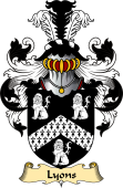 Irish Family Coat of Arms (v.23) for Lyons