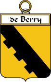 French Coat of Arms Badge for de Berry