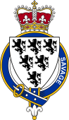 British Garter Coat of Arms for Savage (England)
