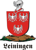 German shield on a mount for Leiningen