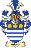 English Coat of Arms (v.23) for the family Atkins