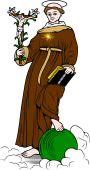 Catholic Saints Clipart image: St Nicholas of Torentino