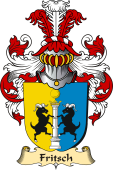 v.23 Coat of Family Arms from Germany for Fritsch