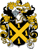 English or Welsh Coat of Arms for Nunn (or Noune-Tostock, Norfolk)
