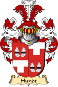 v.23 Coat of Family Arms from Germany for Hundt