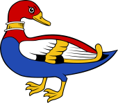 Duck or Mallard Collared Reguardant