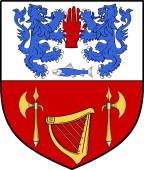 Irish Family Shield for O'Dennehy or Denny