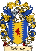 English or Welsh Family Coat of Arms (v.23) for Coleman (Wilts)