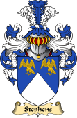 English Coat of Arms (v.23) for the family Stephens or Stevens
