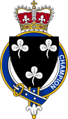 Families of Britain Coat of Arms Badge for: Champion (England)