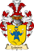 v.23 Coat of Family Arms from Germany for Lederer