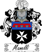 Araldica Italiana Coat of arms used by the Italian family Manelli