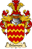 English Coat of Arms (v.23) for the family Delamare