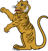 Tiger Sejant Erect