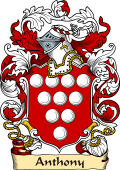 English or Welsh Family Coat of Arms (v.23) for Anthony