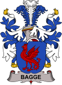 Coat of arms used by the Danish family Bagge